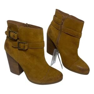 Lucky Brand Laureen Leather Ankle Boots Size 9